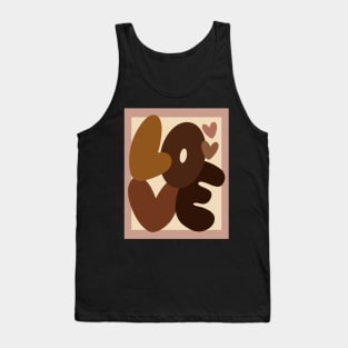 Love Organic Tones Typography Tank Top